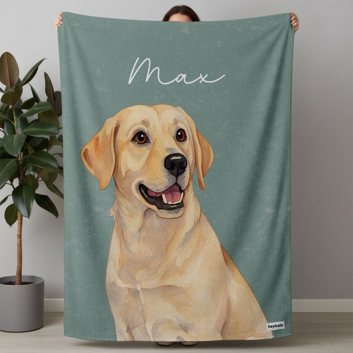 Personalisierte Decke "Portrait" – personalisiertes Geschenk