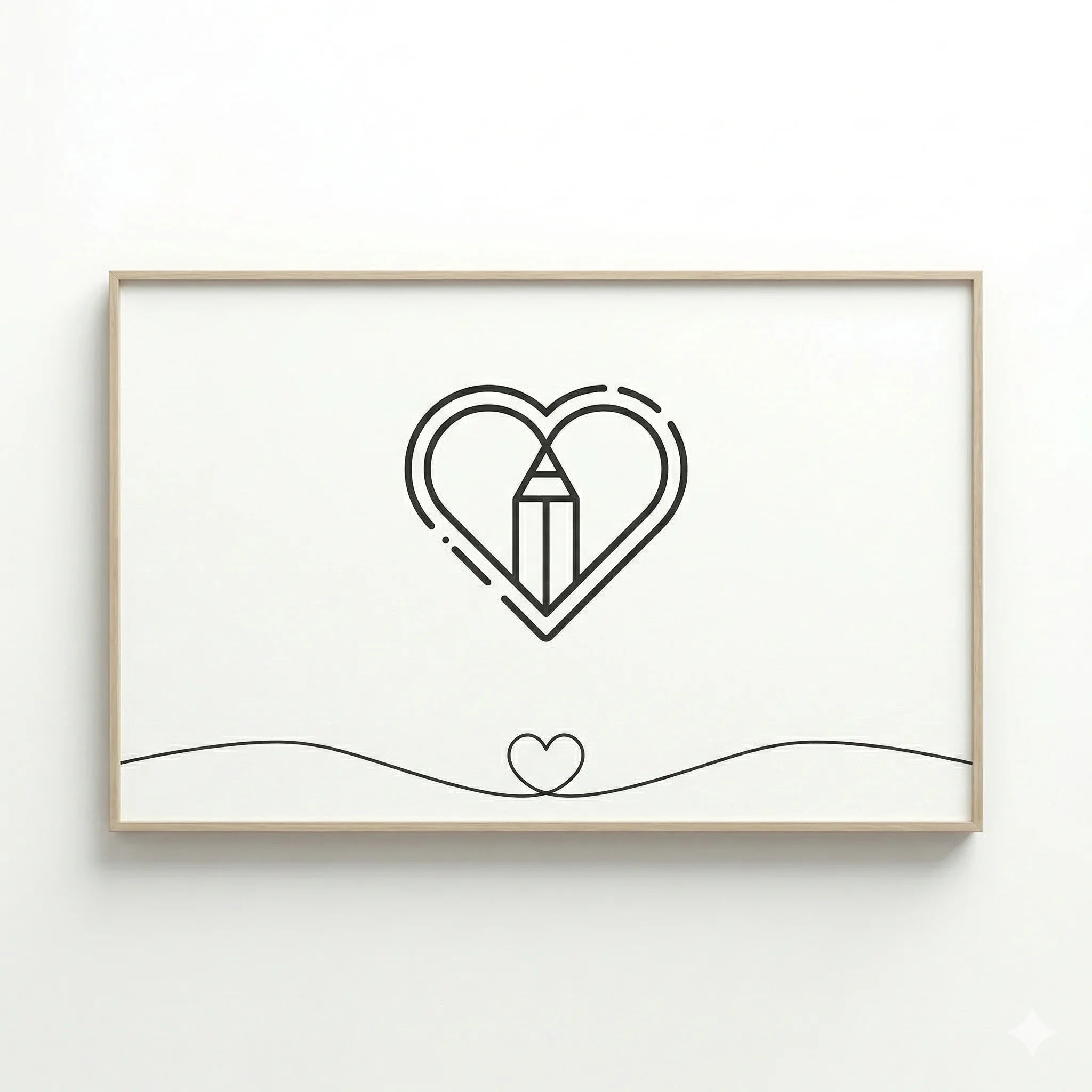 Premium Holzrahmen (16x12 inch)