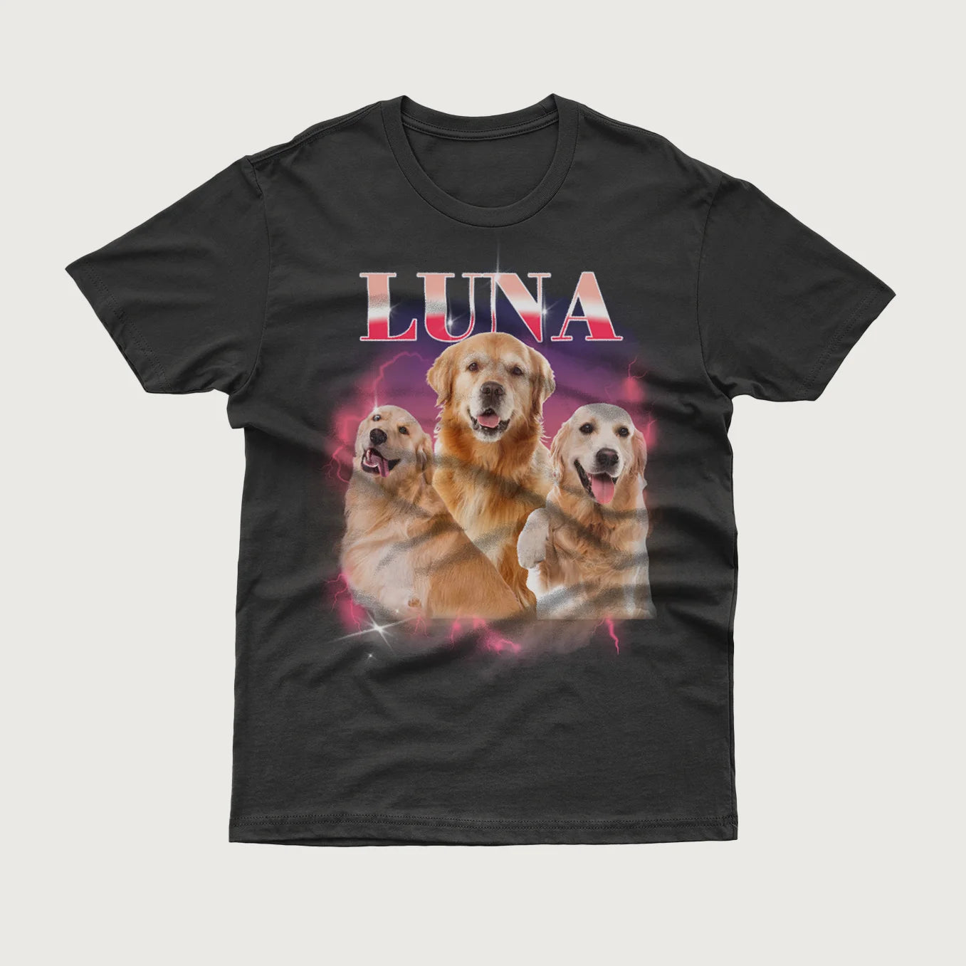 Personalized Pet T-Shirt "Vintage Name"