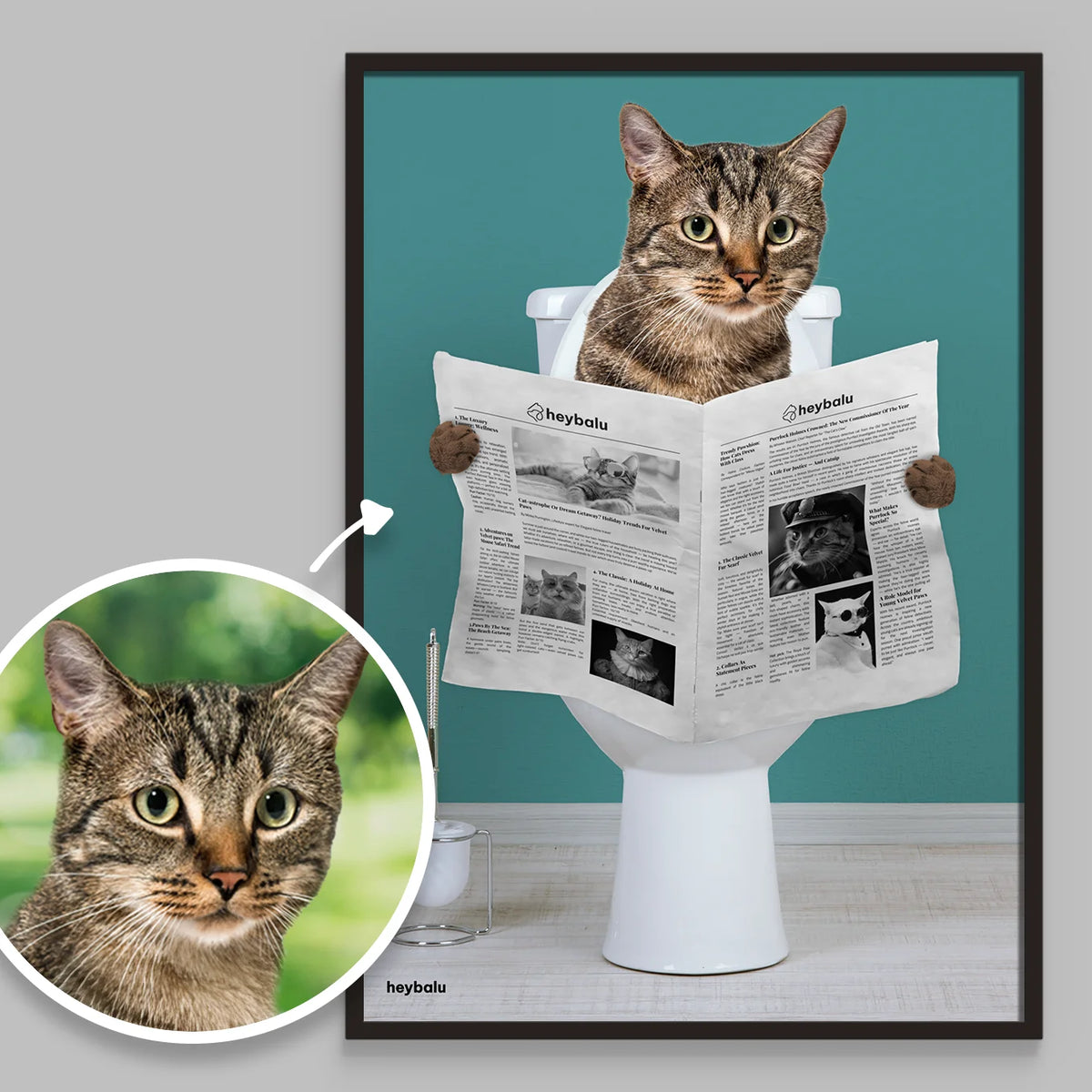 Personalized Cat Poster "Important Meeting"