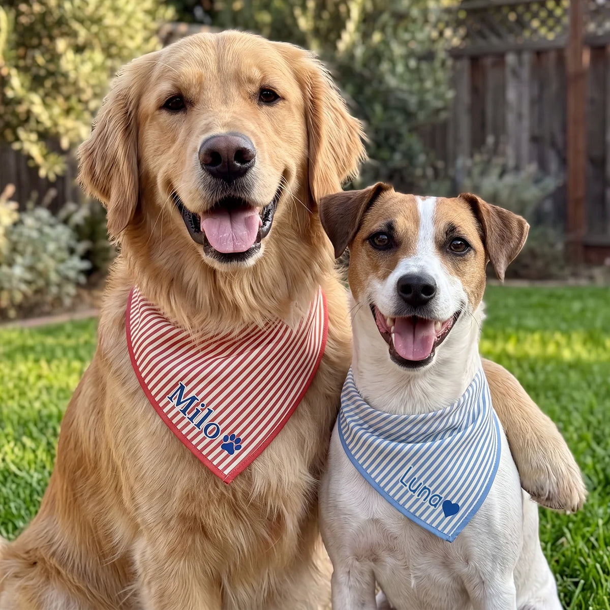 Personalized Dog Bandana "Stripes"