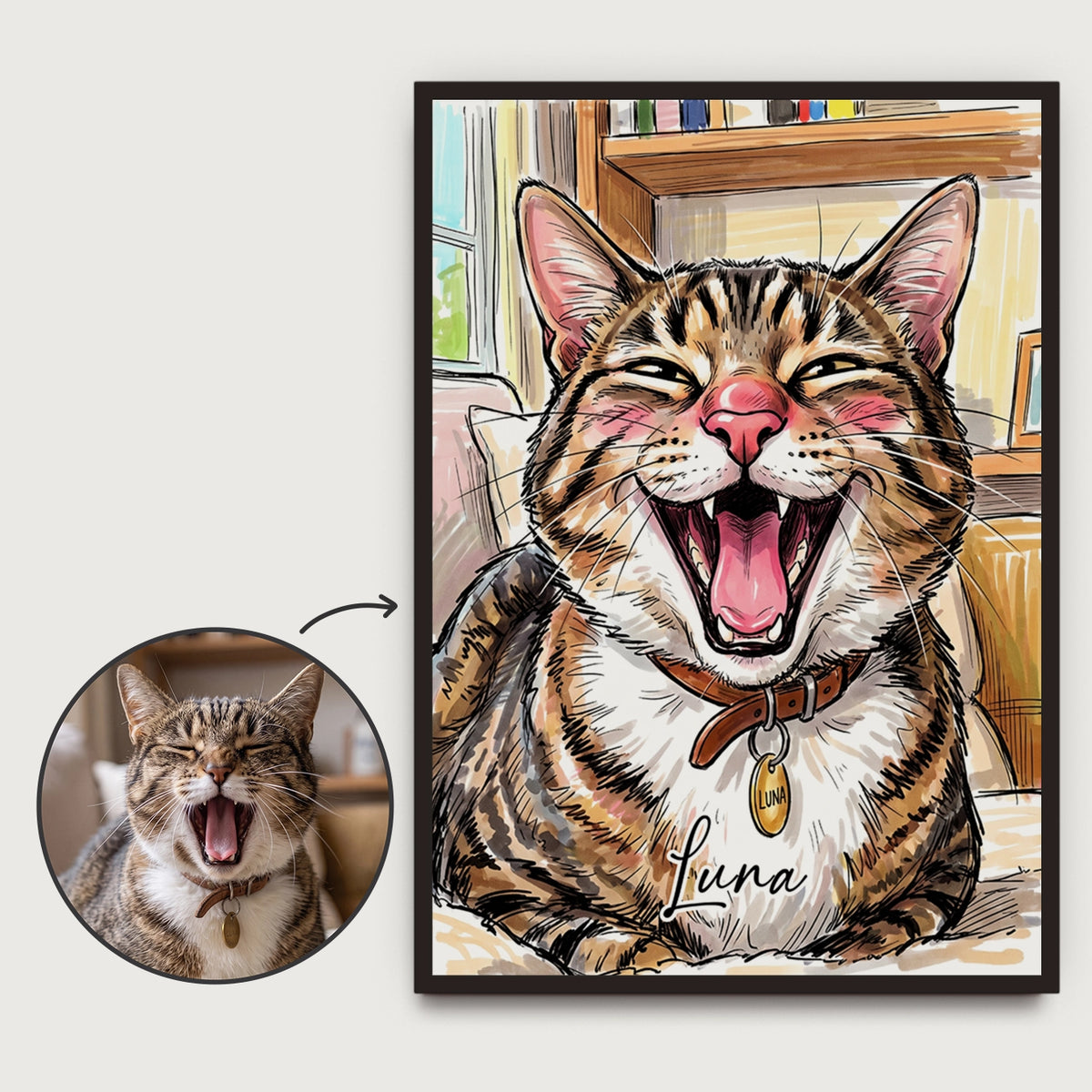 Personalized Poster "Sketch Cat"