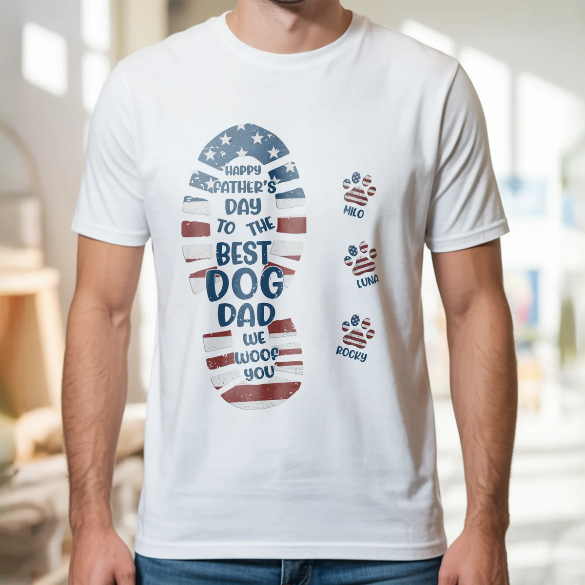 Personalized T‑Shirt “Happy Father's Day”