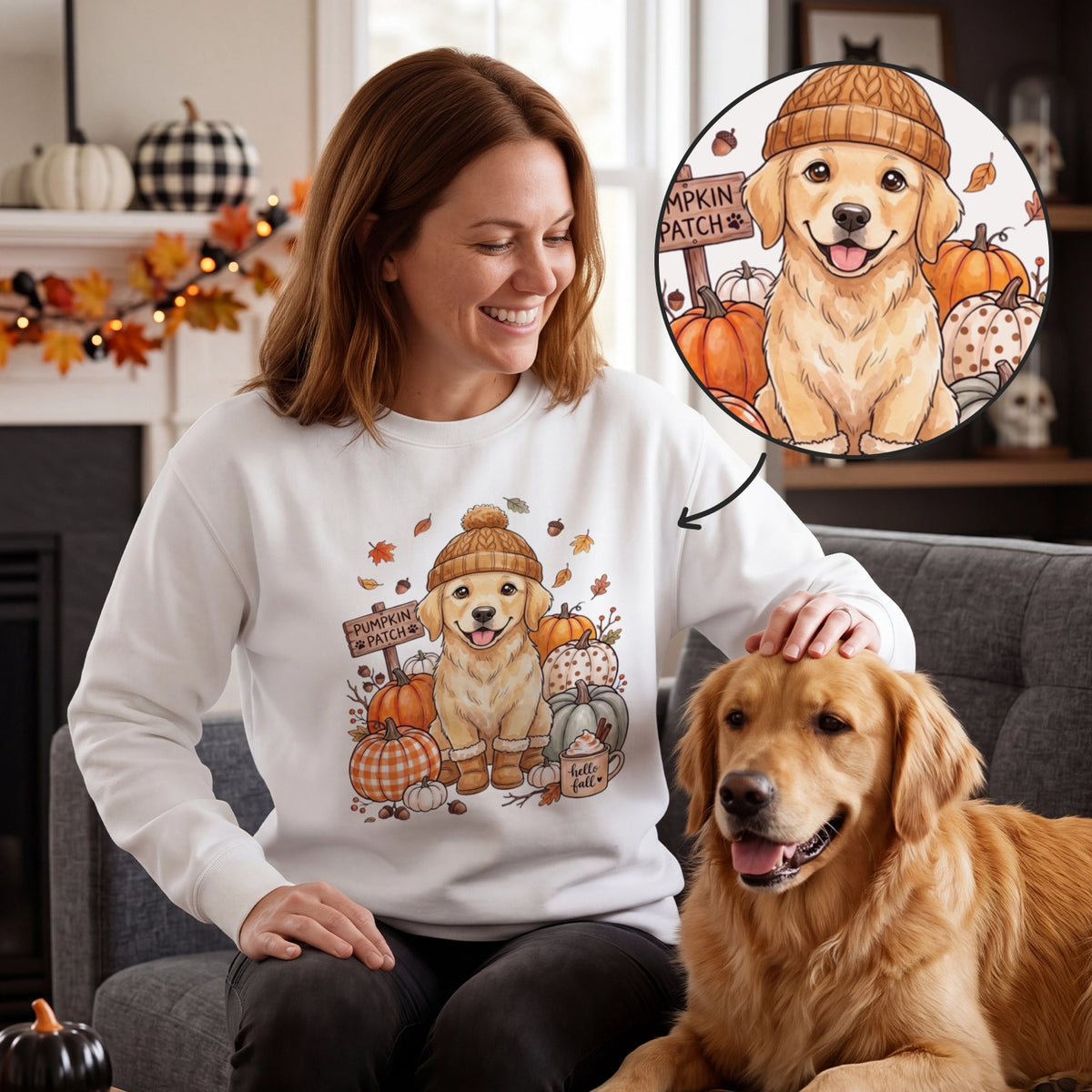 Personalized Sweater "Pet Pumpkin Patch"