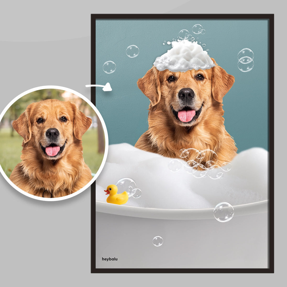 Personalized Poster "Fun in the Tub"