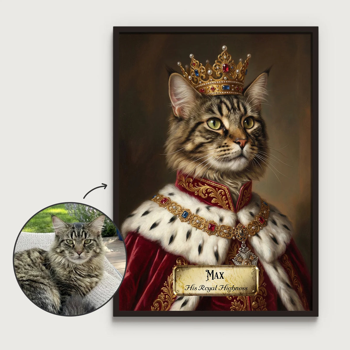 Personalized Cat Poster “Royal”