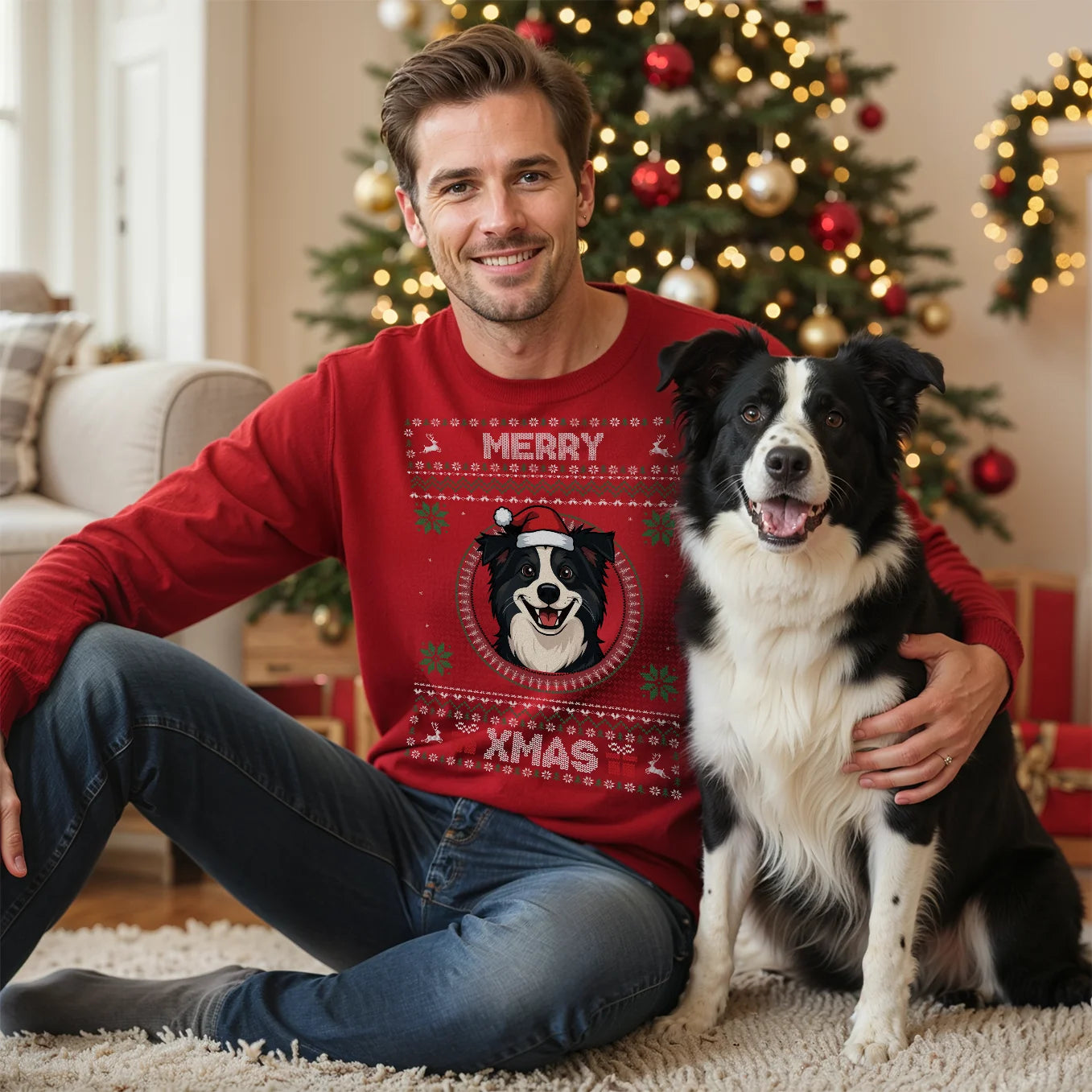 Personalized Christmas Sweater "Cartoon Portrait"