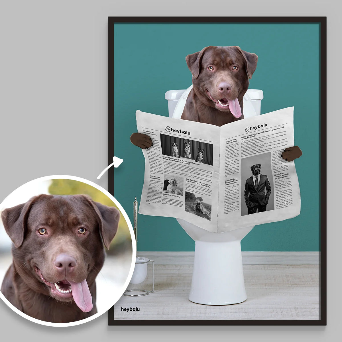 Personalized Dog Poster "Important Meeting"