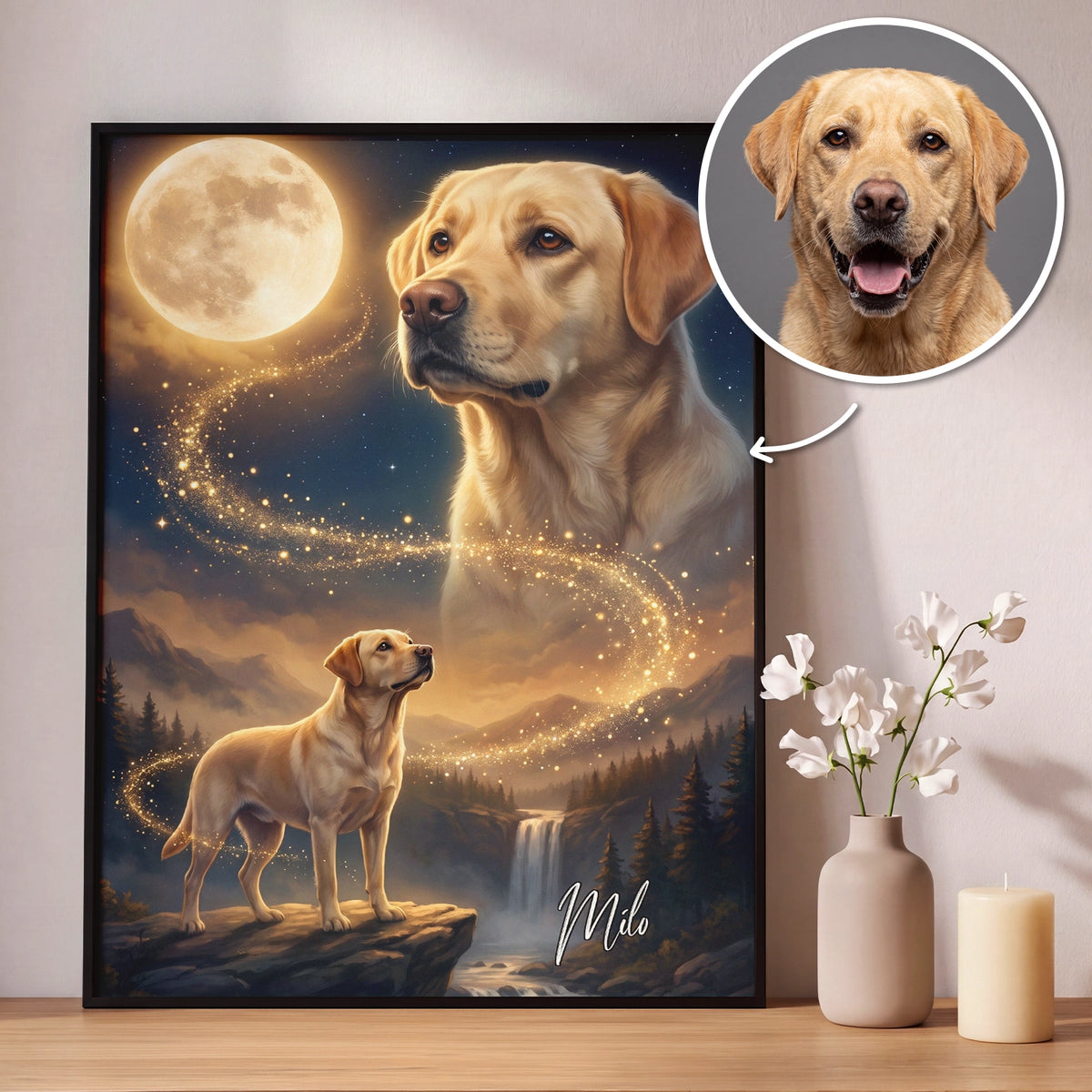 Personalized Poster "Howling Dog"