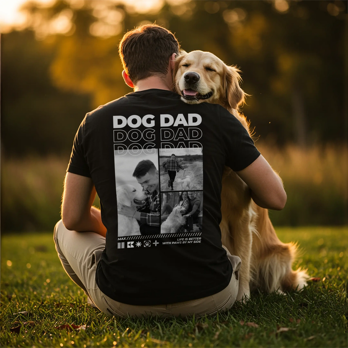Personalized Oversized T-Shirt "Dog Dad"