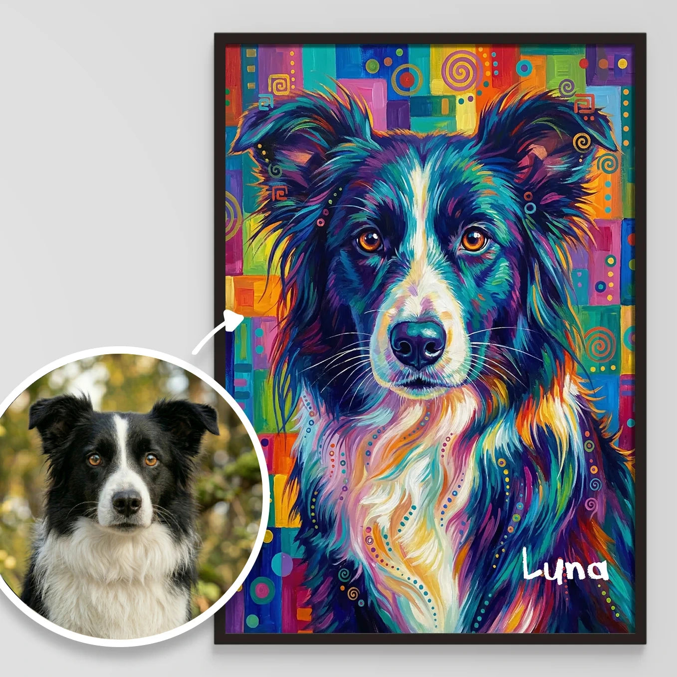 Personalized Dog Poster Pop Art