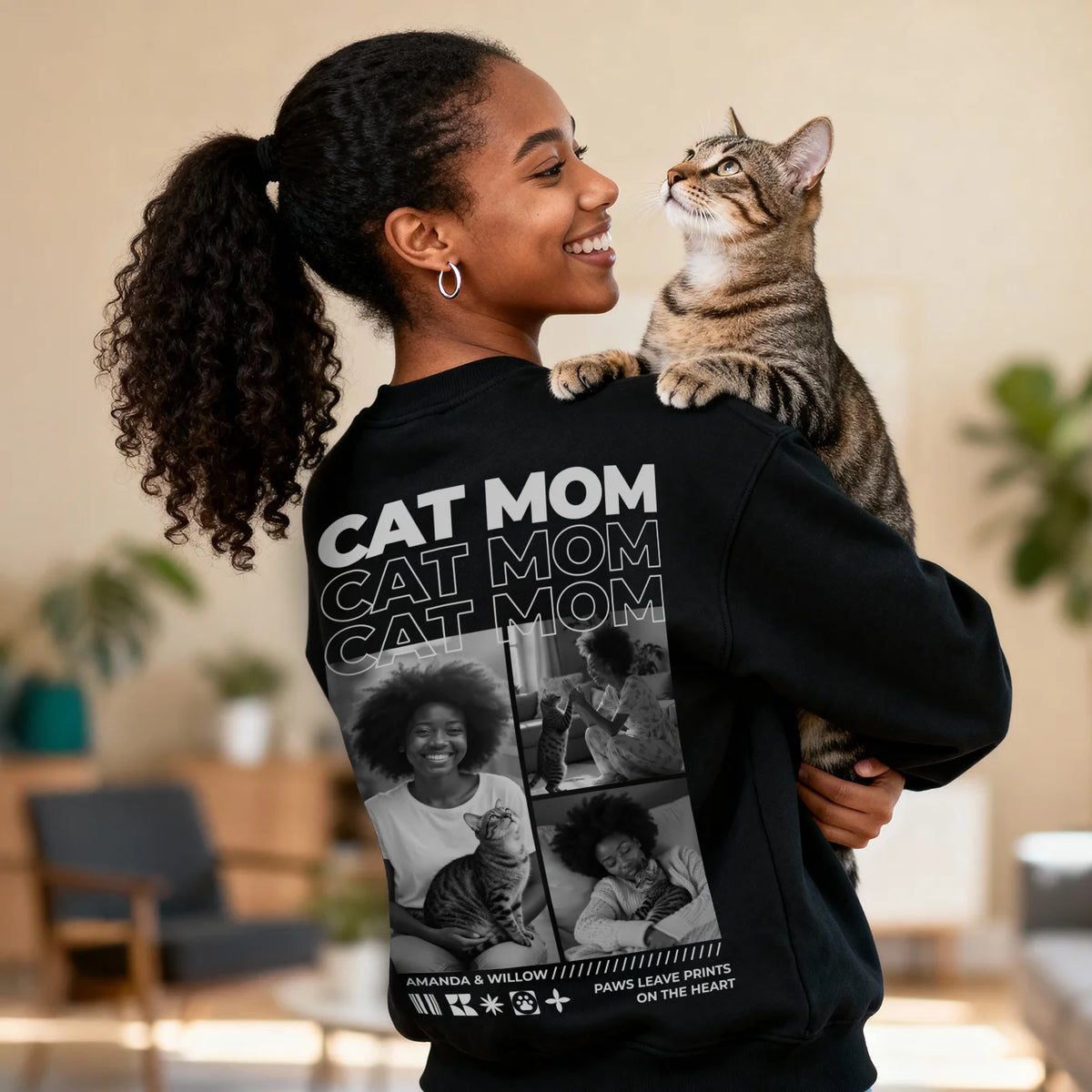 Personalized Sweater "Cat Mom"