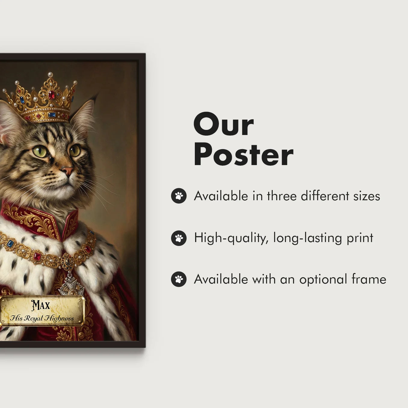 Personalized Cat Poster “Royal”