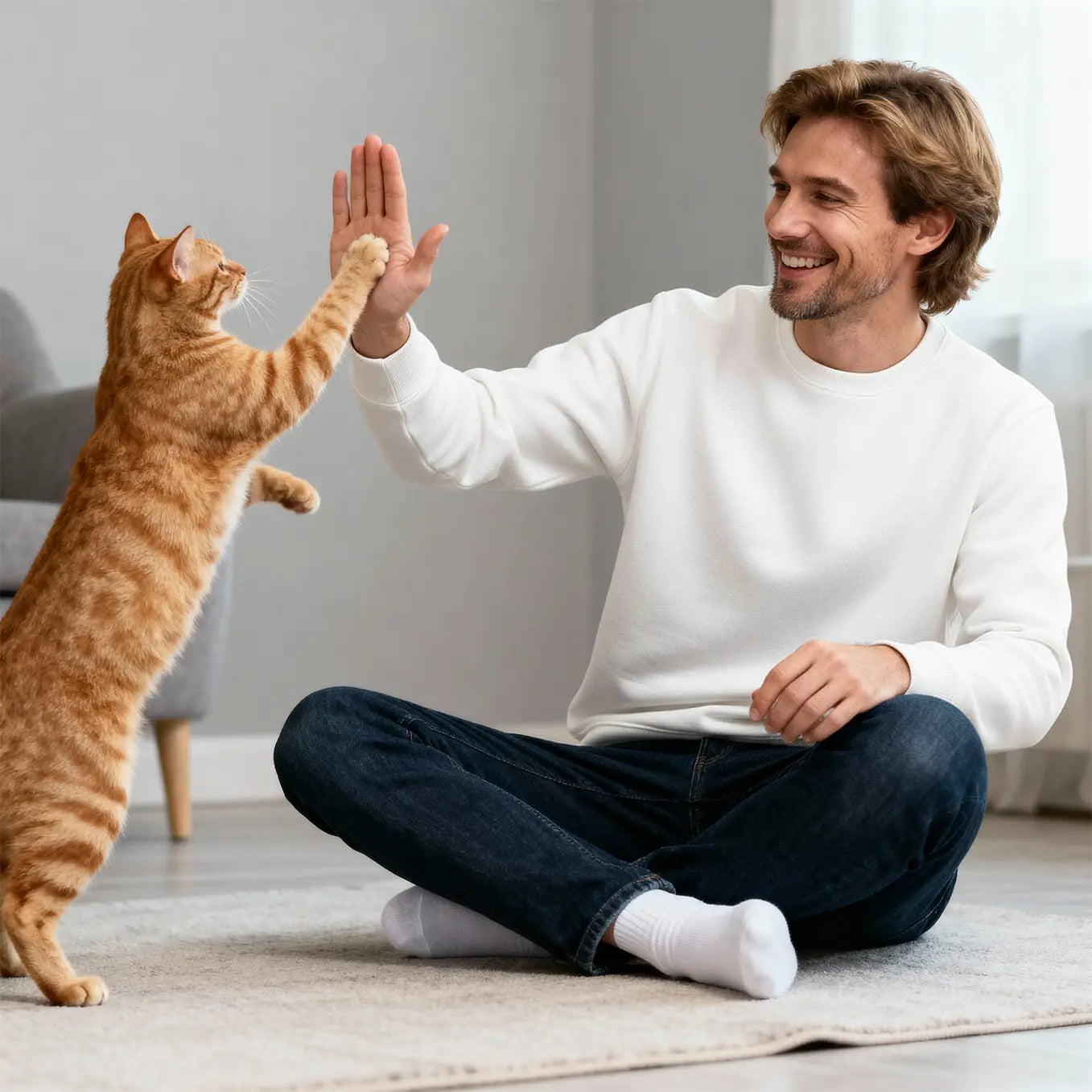 Personalized Sweater "Cat Dad"