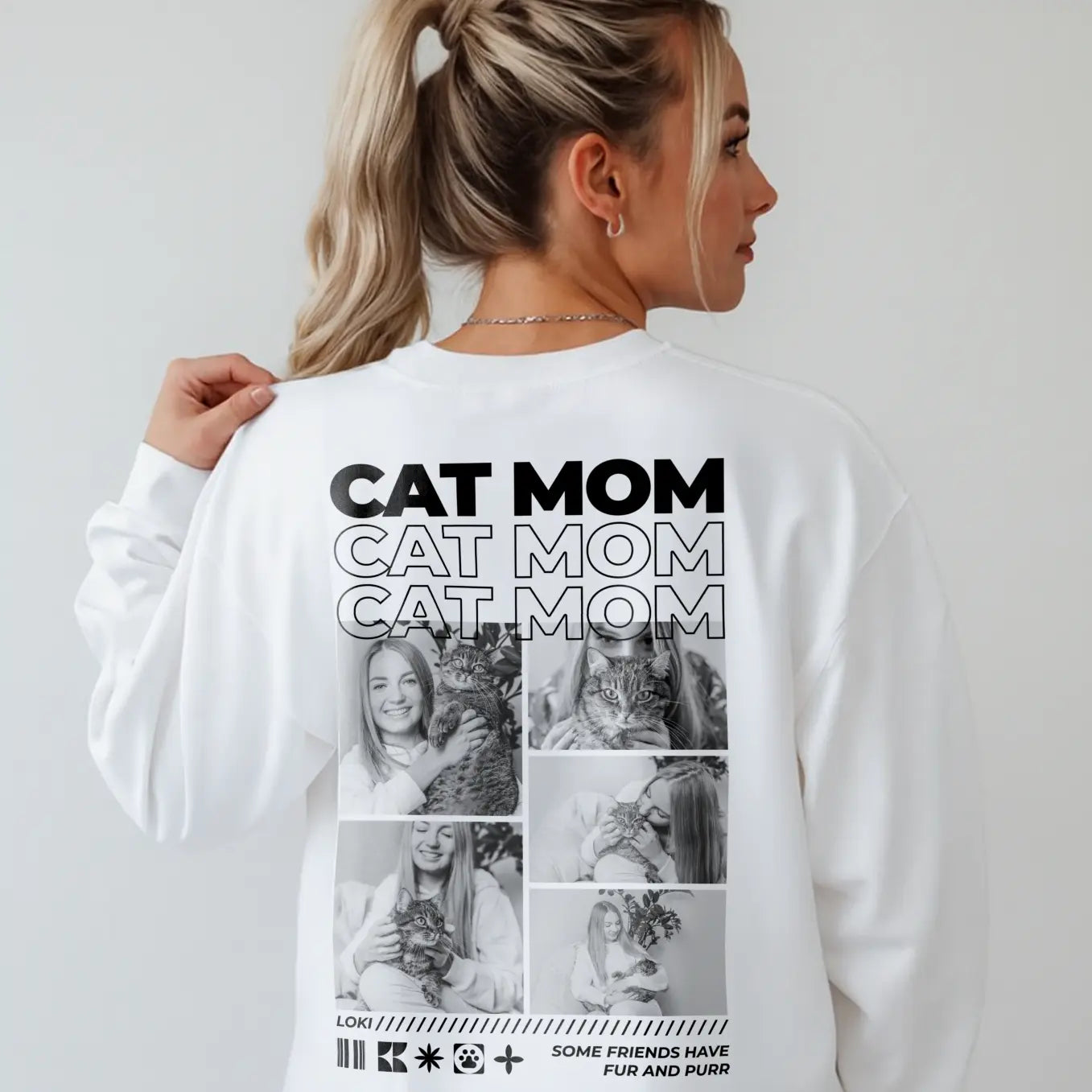 Personalized Sweater "Cat Mom"