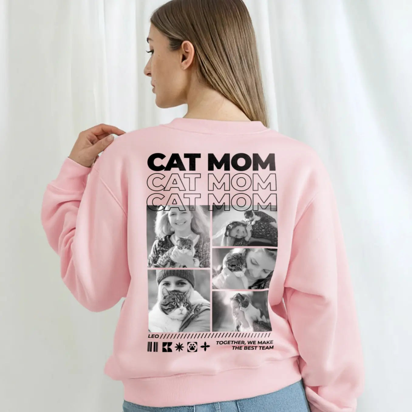 Personalized Sweater "Cat Mom"