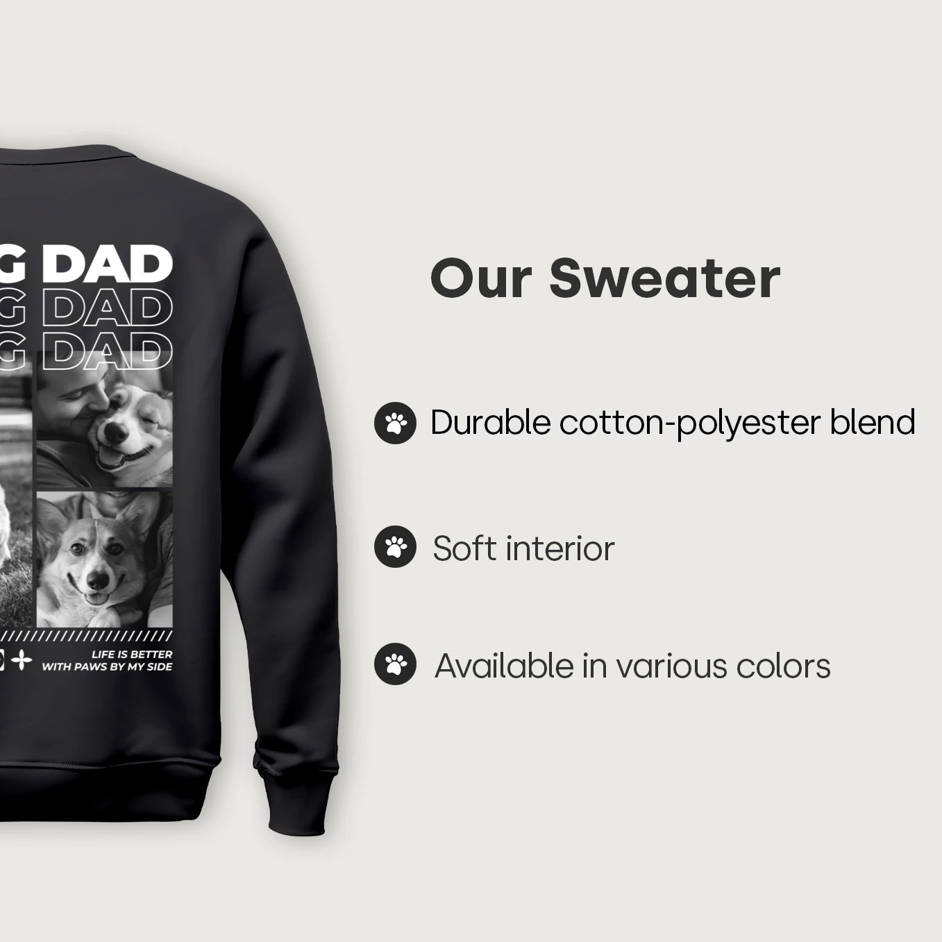 Personalized Sweater "Dog Dad"