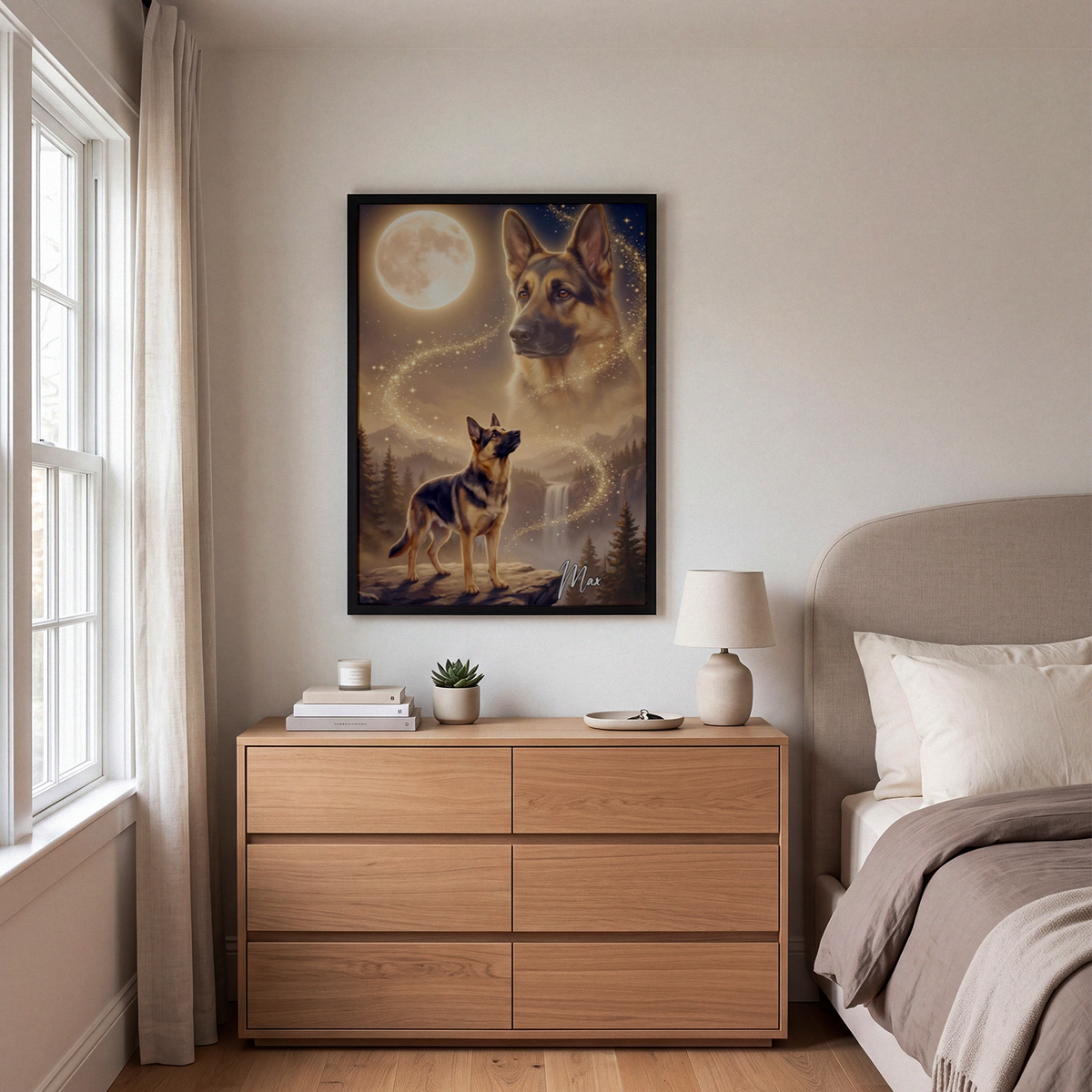 Personalized Poster "Howling Dog"