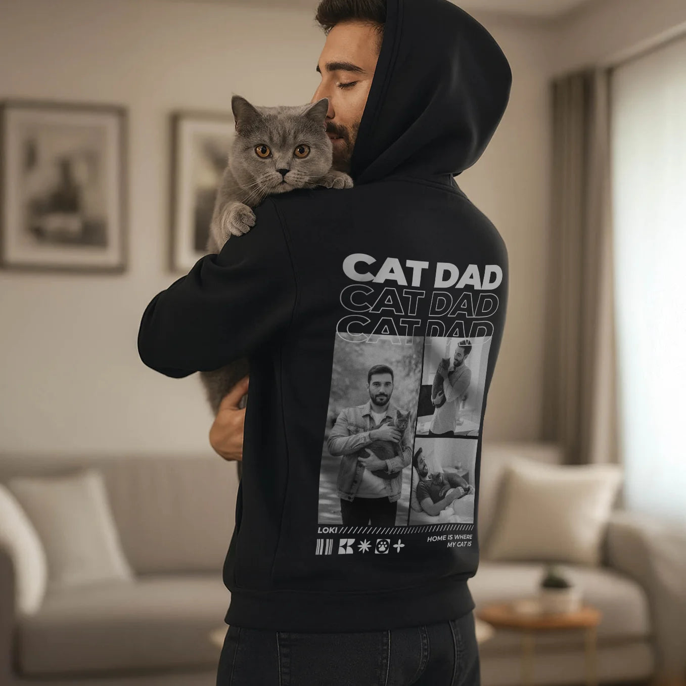 Personalized Hoodie "Cat Dad"