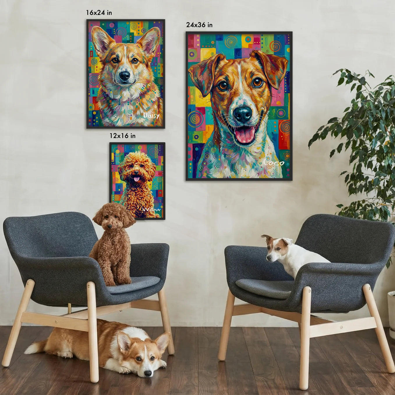 Personalized Dog Poster Pop Art