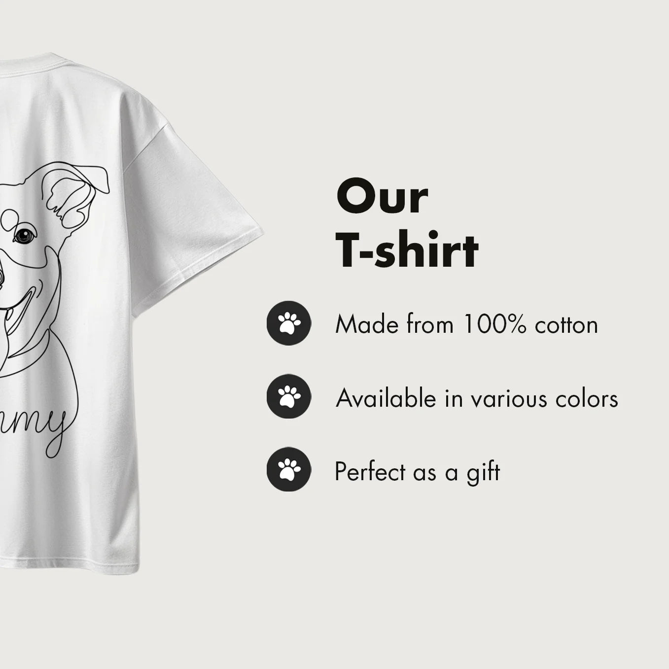 Personalized Oversized Shirt "Dog Mama" with Sleeve Print