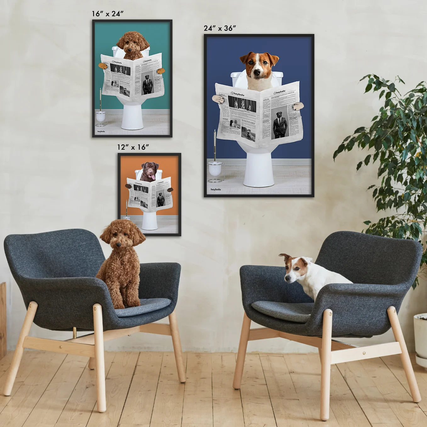 Personalized Dog Poster "Important Meeting"