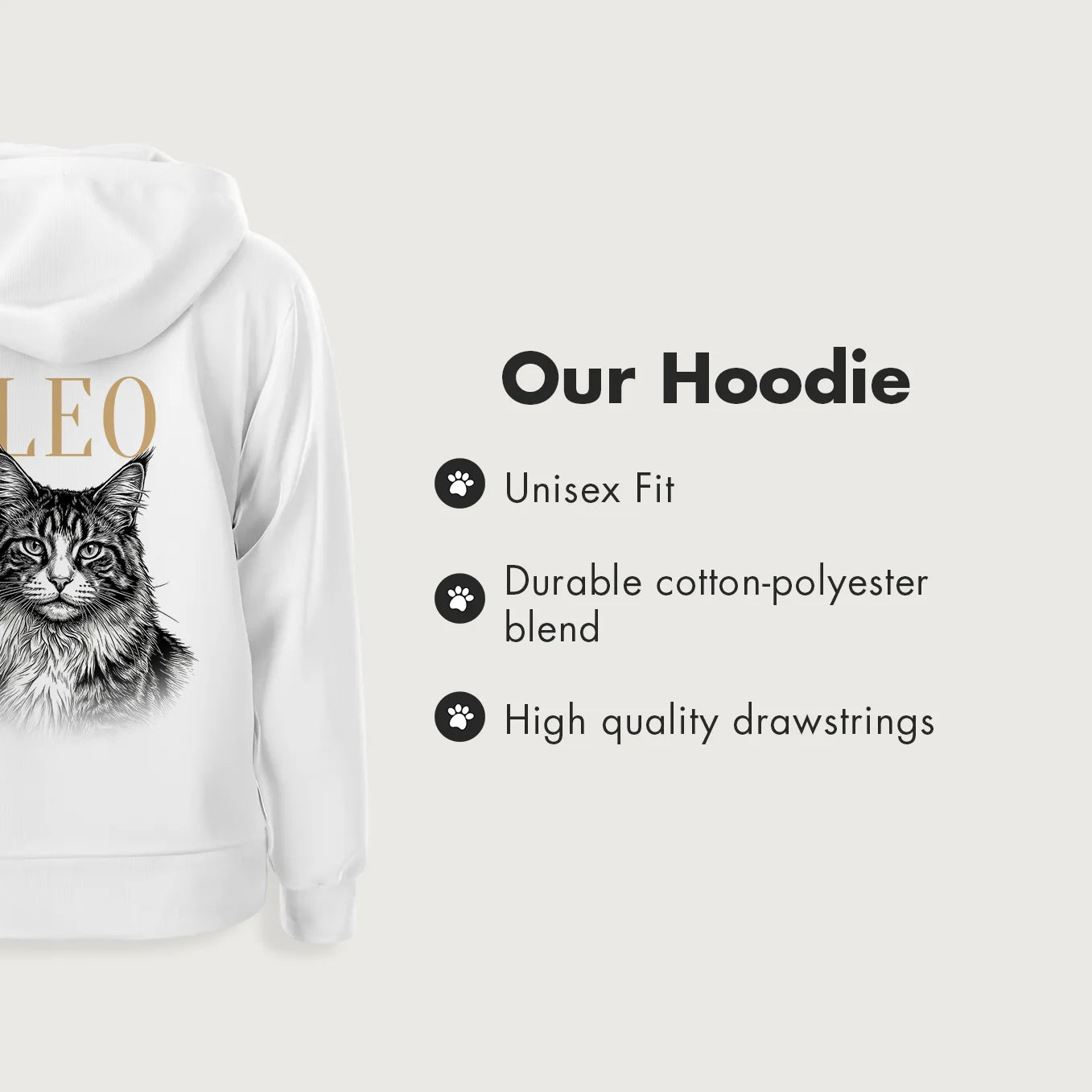 Personalized Hoodie "Cat Retro"