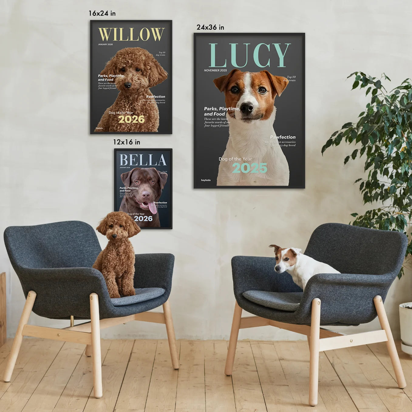Personalized Magazine Poster "Dog"