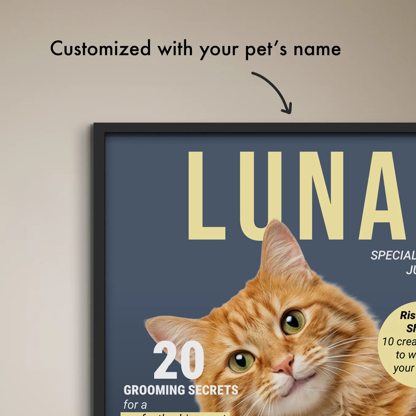 Personalized Magazine Poster "Cat"