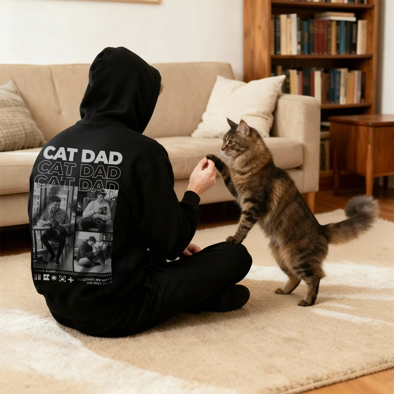 Personalized Hoodie "Cat Dad"