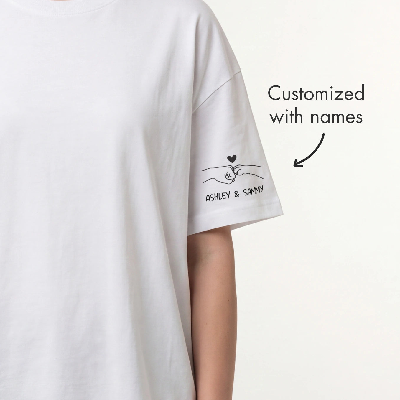 Personalized Shirt "Dog Mama" with Sleeve Print