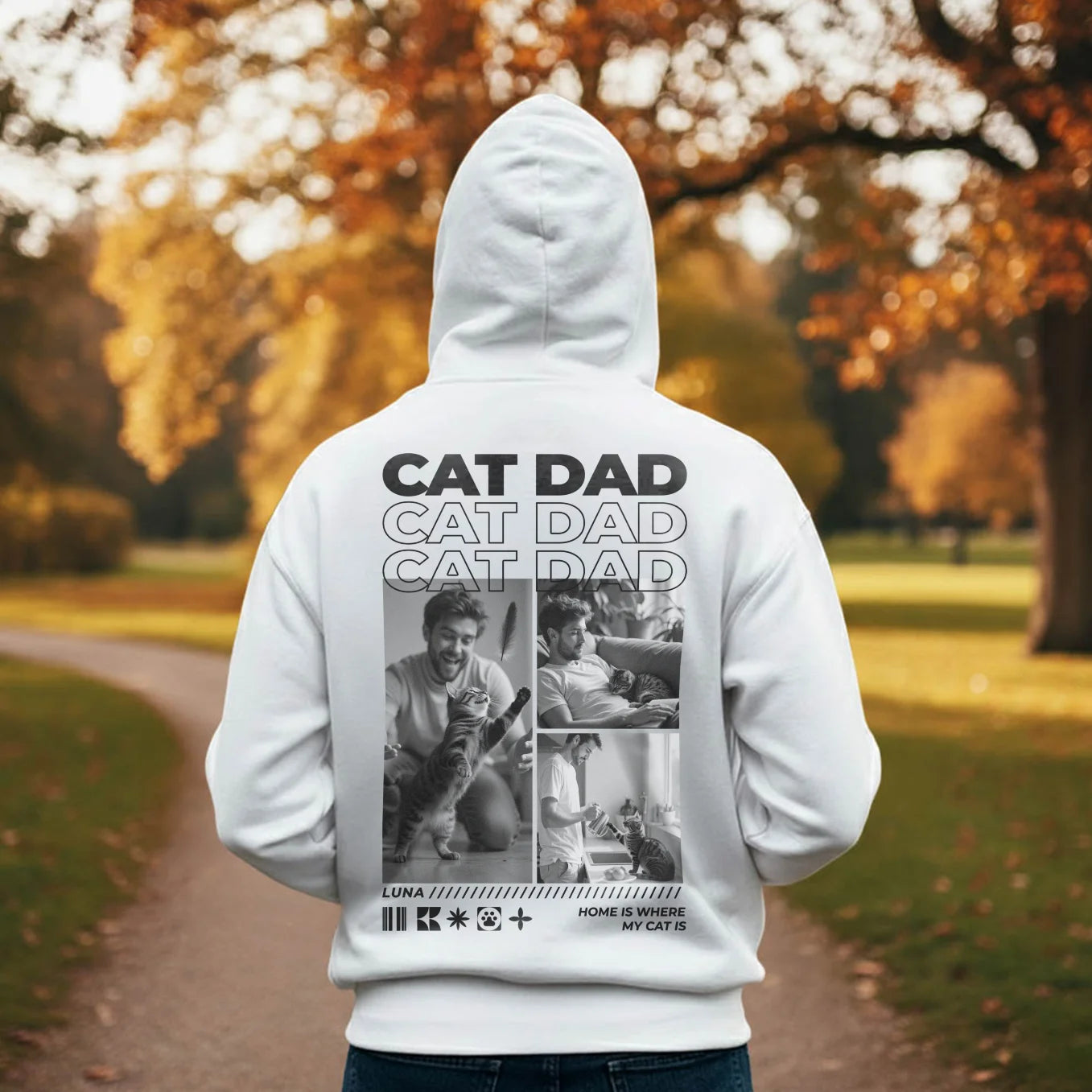 Personalized Hoodie "Cat Dad"