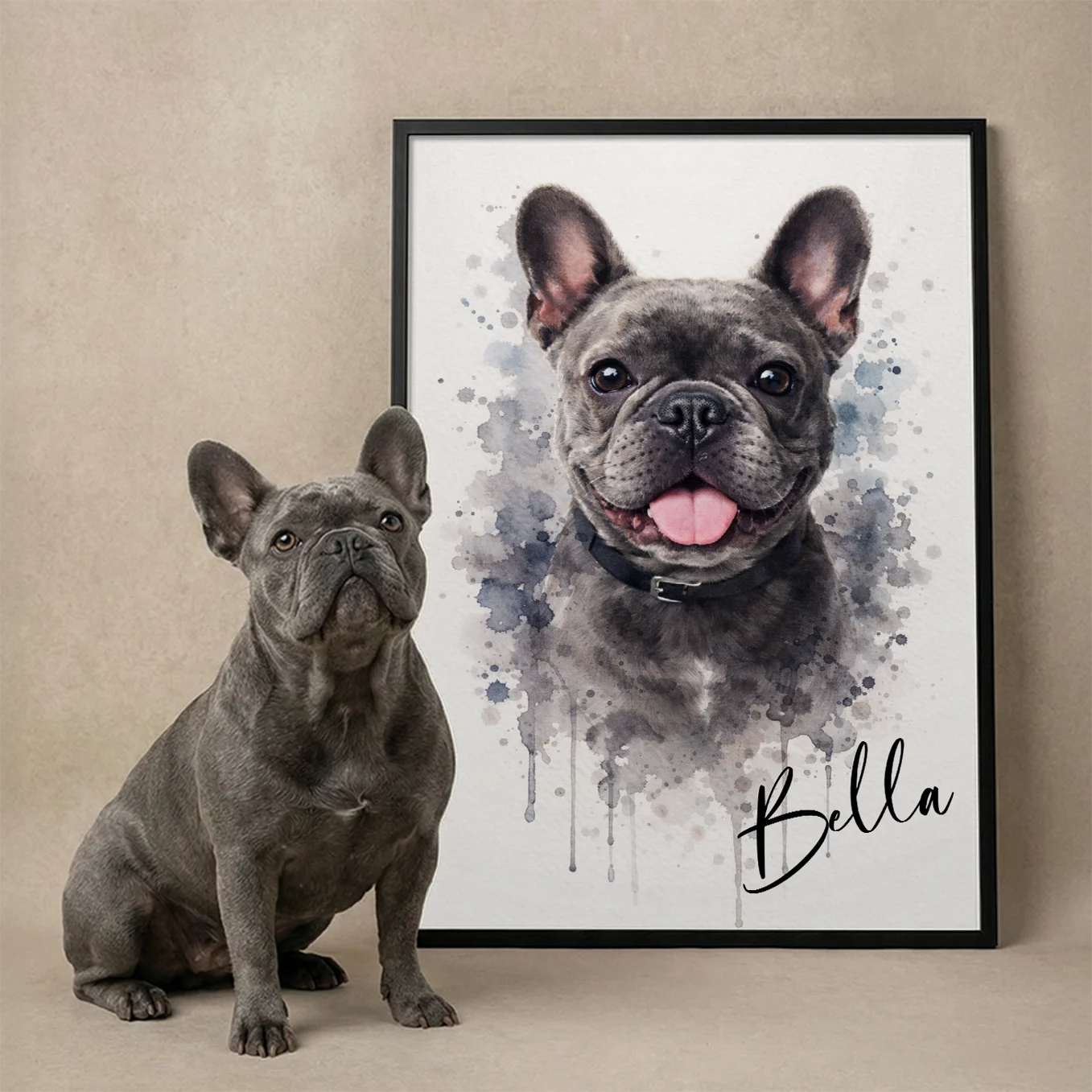 Personalized Dog Portrait "Watercolor"