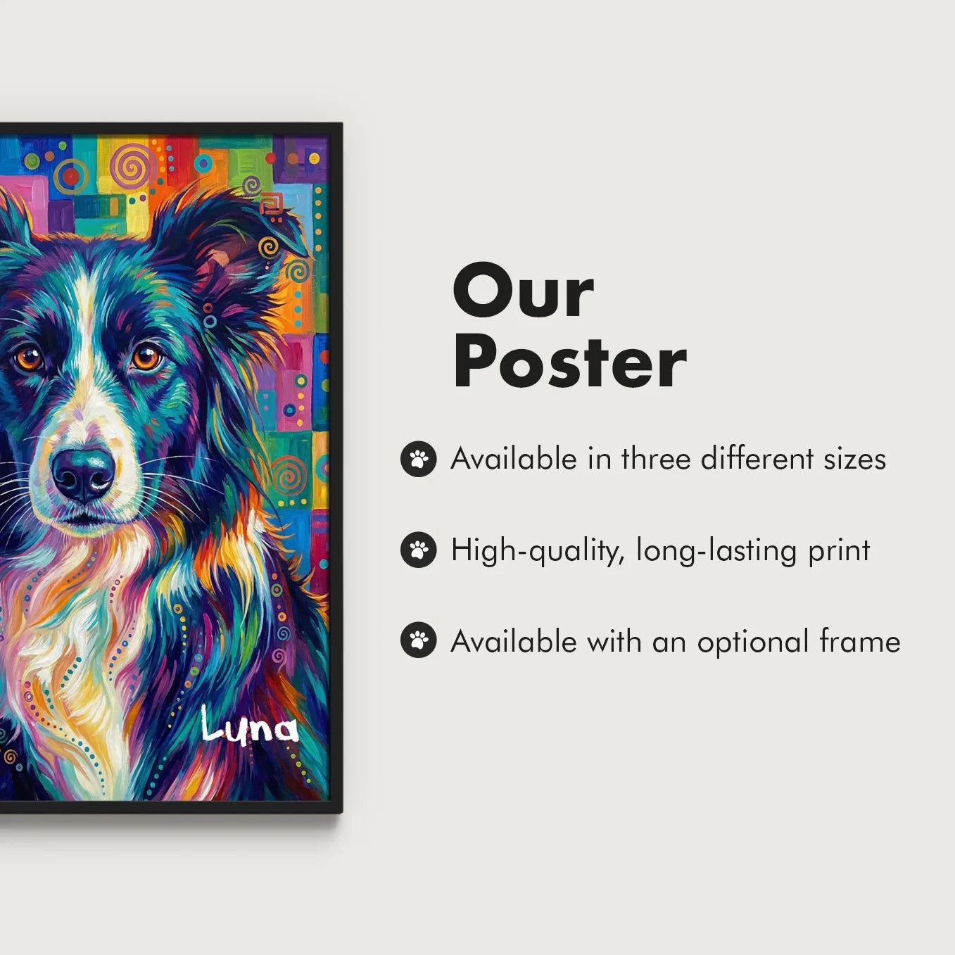Personalized Dog Poster Pop Art