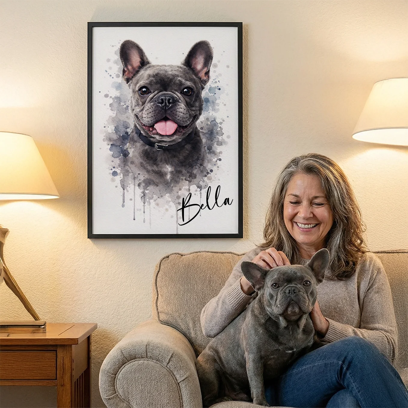 Personalized Dog Portrait "Watercolor"