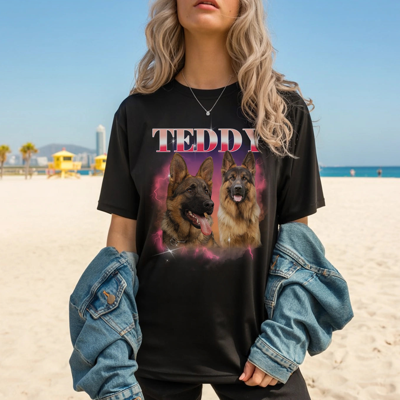 Personalized Pet T-Shirt "Vintage Name"