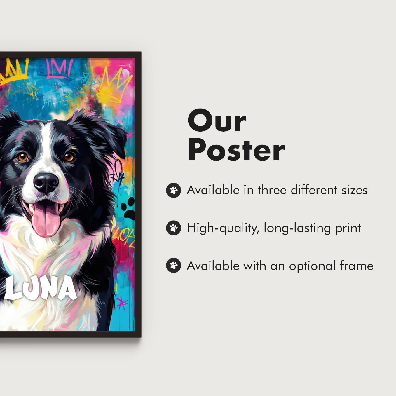 Personalized Pet Poster "Street Art"
