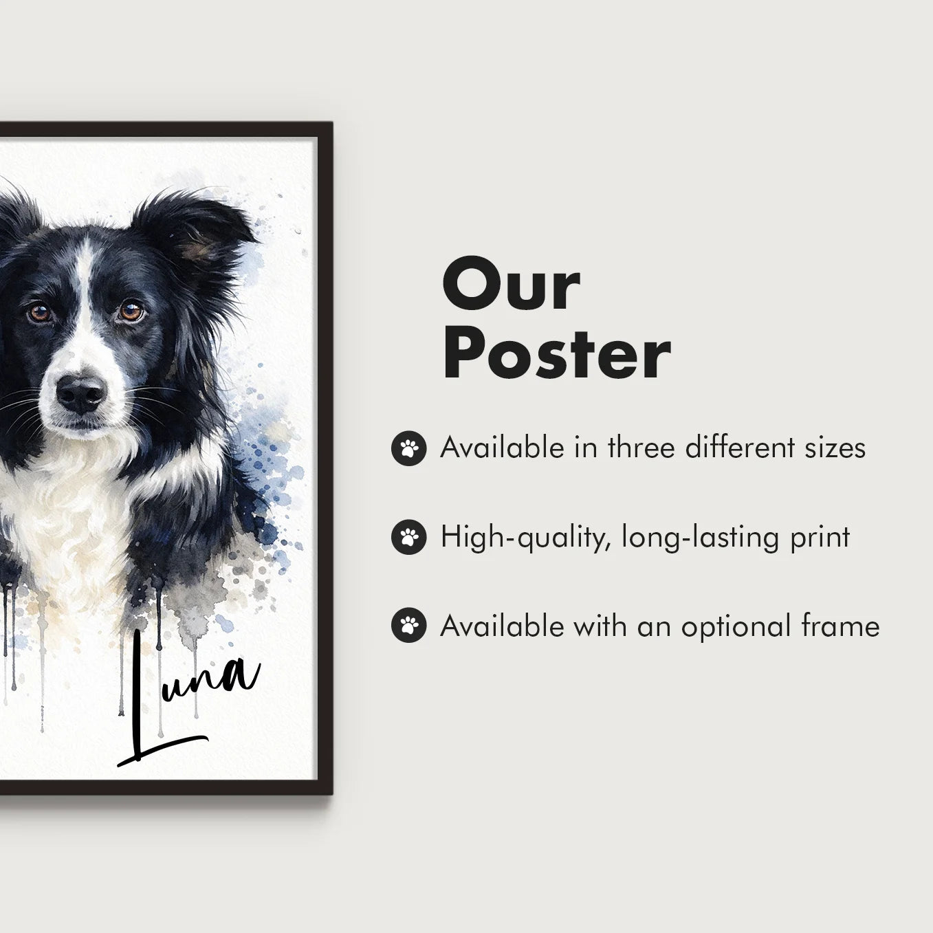Personalized Dog Portrait "Watercolor"