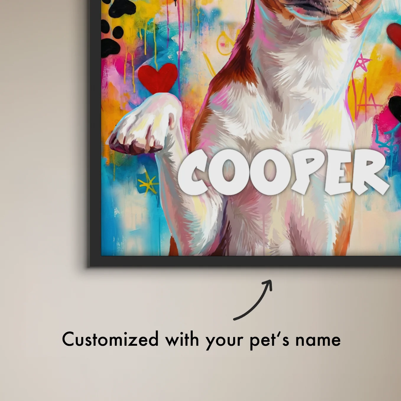 Personalized Pet Poster "Street Art"
