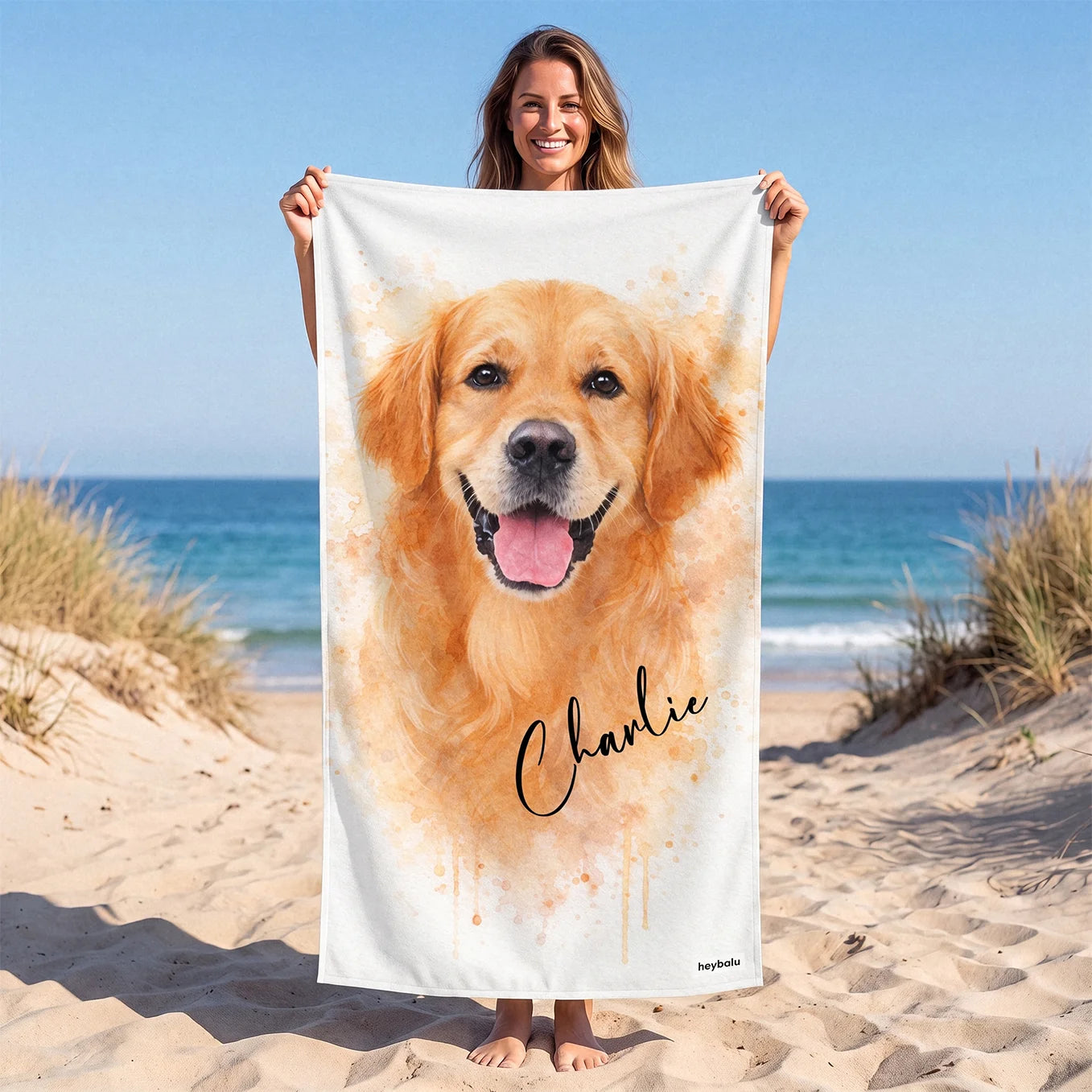 Personalized Towel "Watercolor"