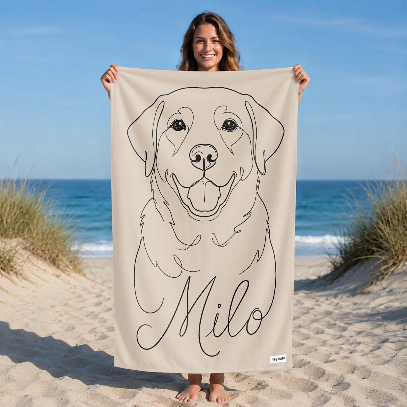 Personalized Towel "Line Art"