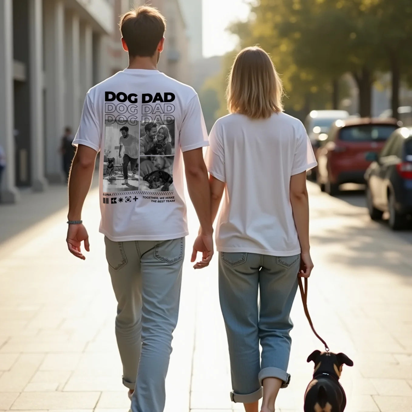 Personalized Oversized T-Shirt "Dog Dad"