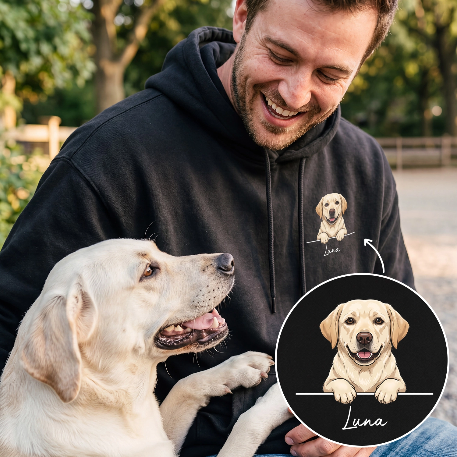 Personalized Hoodie "Cartoon Dog"