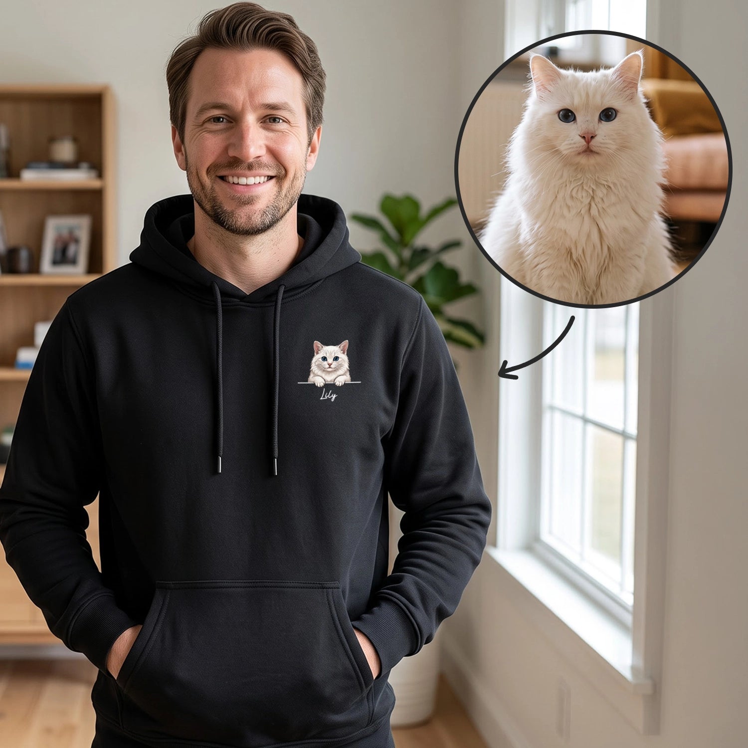Personalized Hoodie "Cartoon Cat"