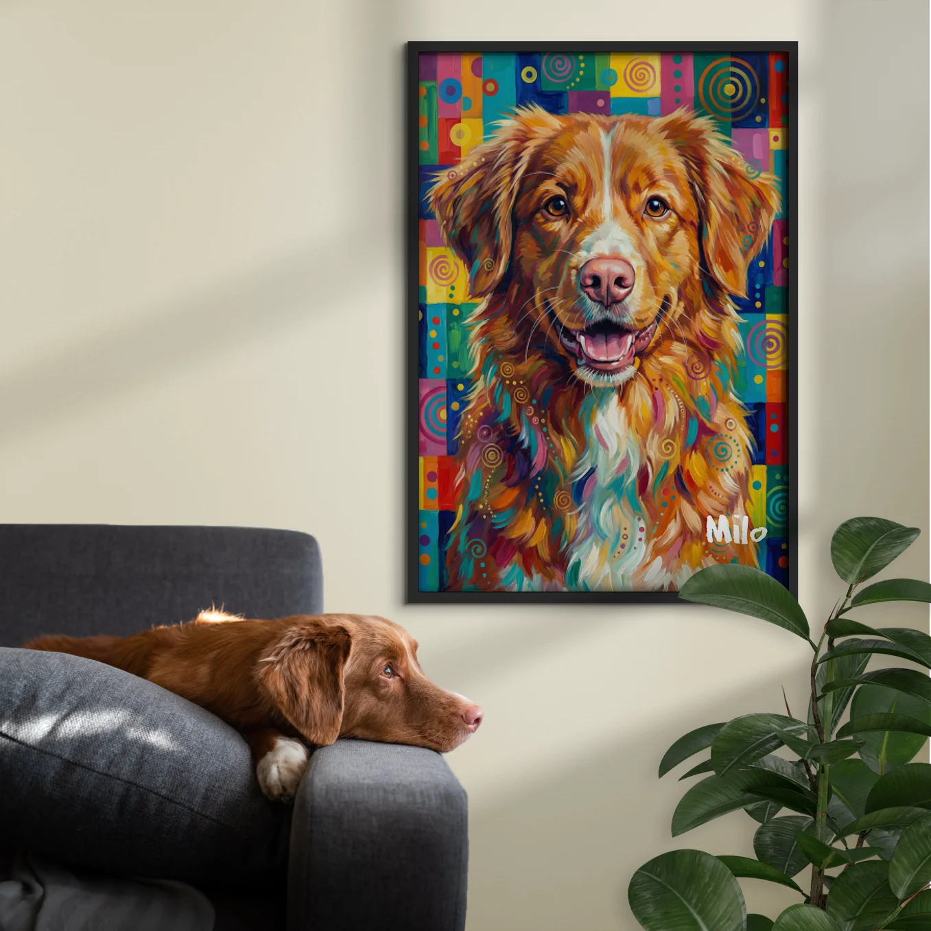 Personalized Dog Poster Pop Art