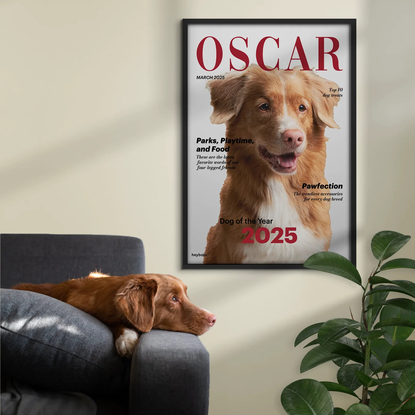 Personalized Magazine Poster "Dog"