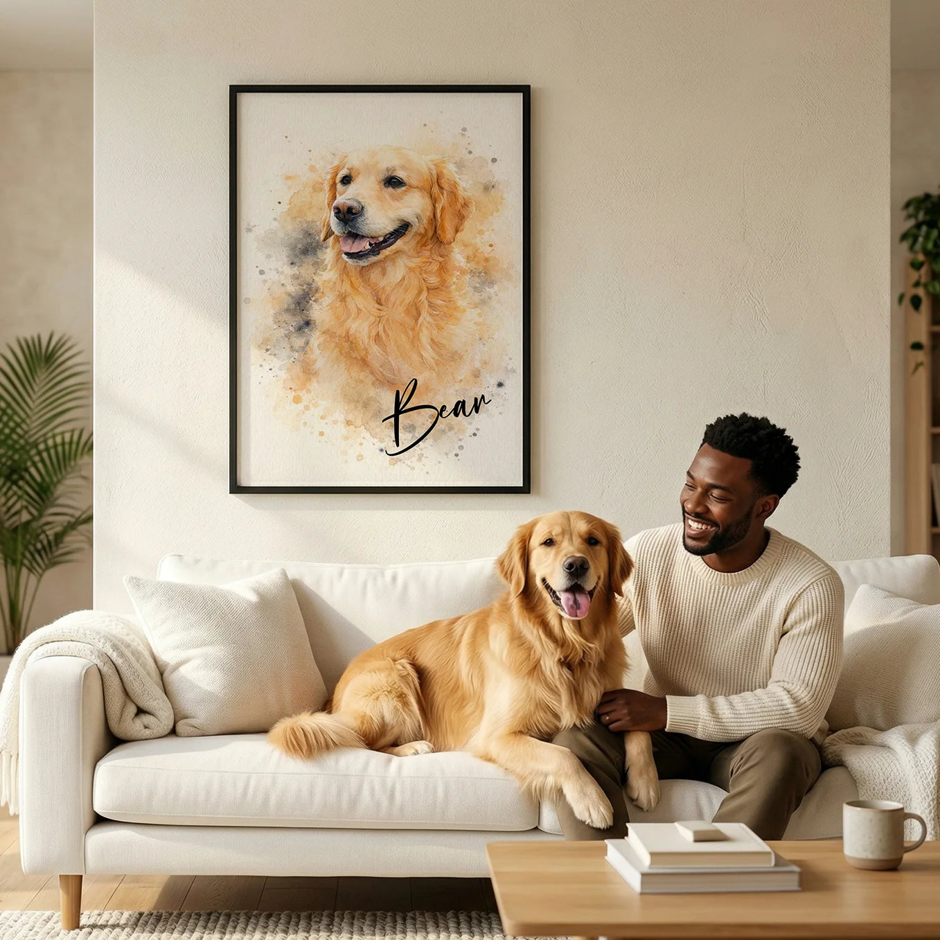 Personalized Dog Portrait "Watercolor"