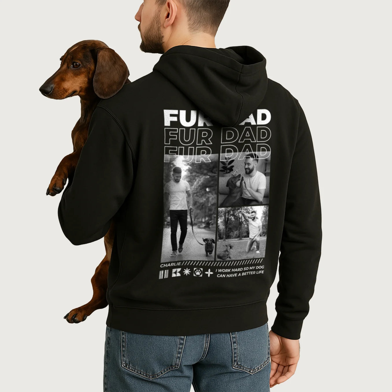 Personalized Hoodie "Dog Dad"