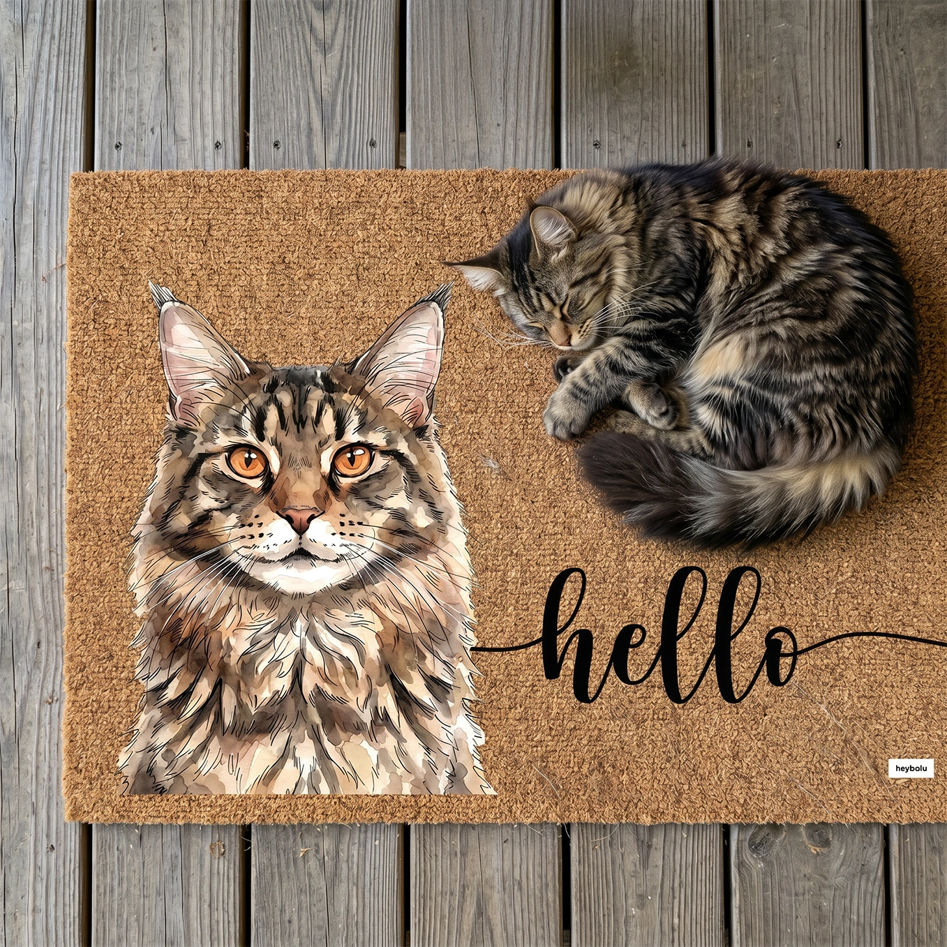 Personalized Doormat "Welcome"