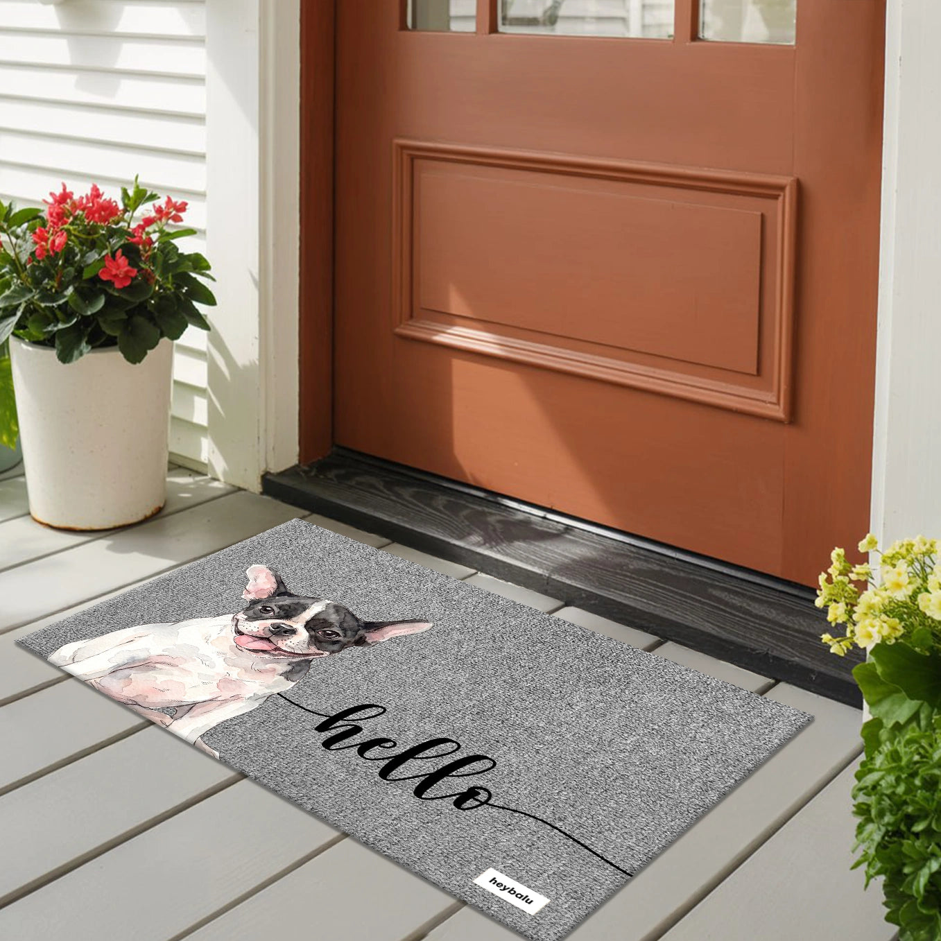 Personalized Dog Doormat "Watercolor"